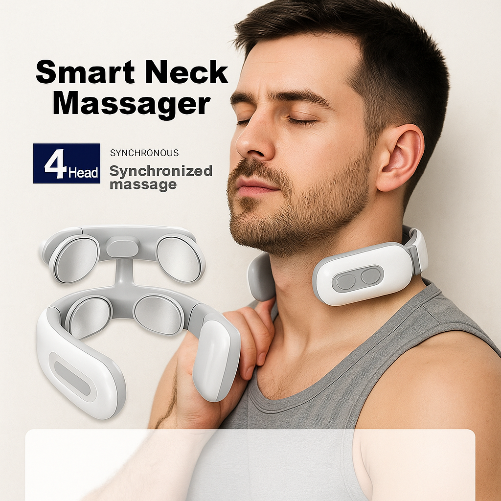 Men’s SmartFlex 4-Head Neck Massager™