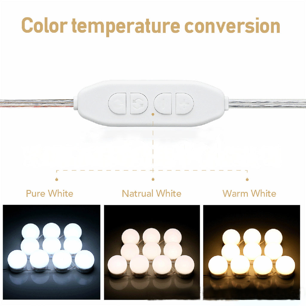 GlowPerfect Vanity LED Light Kit™ – 10 Bulbs