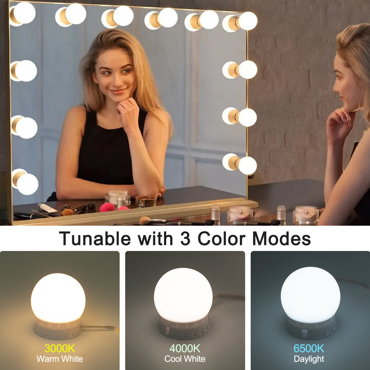 GlowPerfect Vanity LED Light Kit™ – 10 Bulbs