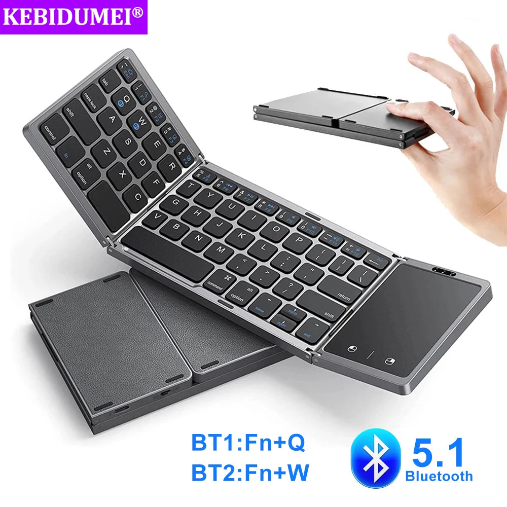 FlexKey Pro – Foldable Bluetooth Keyboard with Touchpad (Bluetooth 5.1)