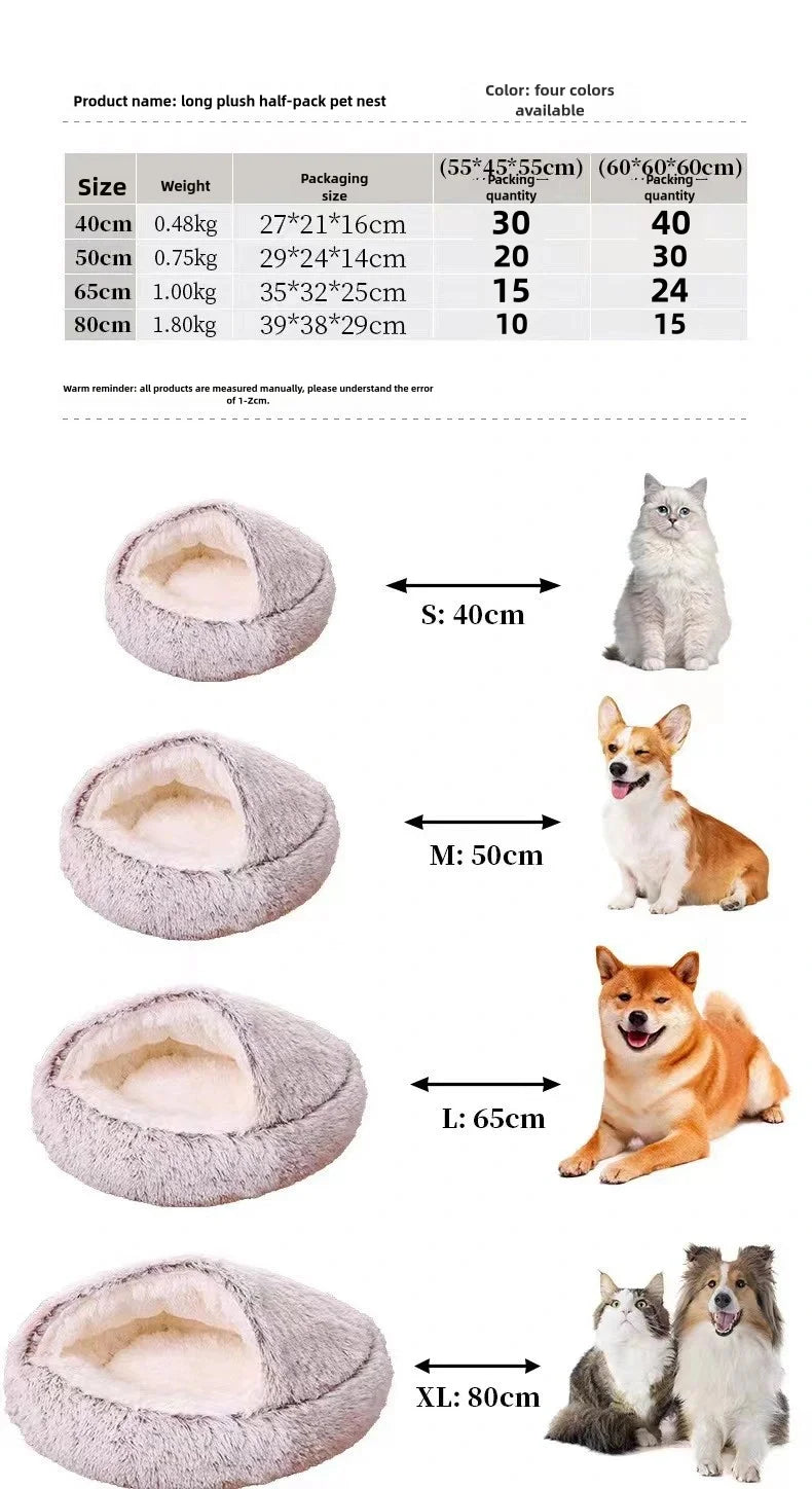 CozyNest Plush – Ultra Warm Calming Pet Bed
