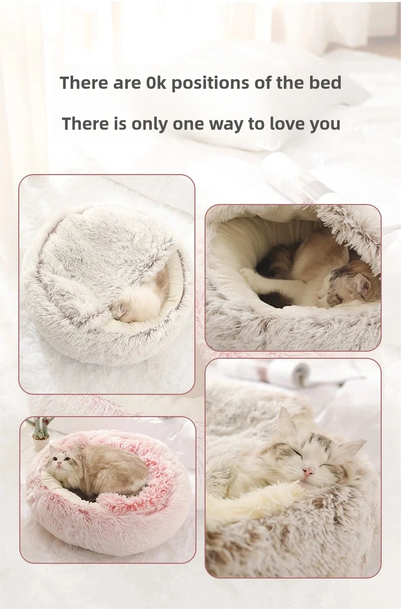 CozyNest Plush – Ultra Warm Calming Pet Bed