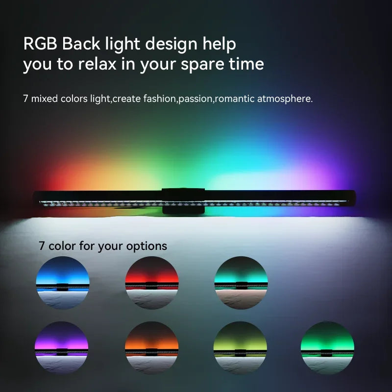 GlowDesk RGB – Smart Monitor Light Bar with Remote Control
