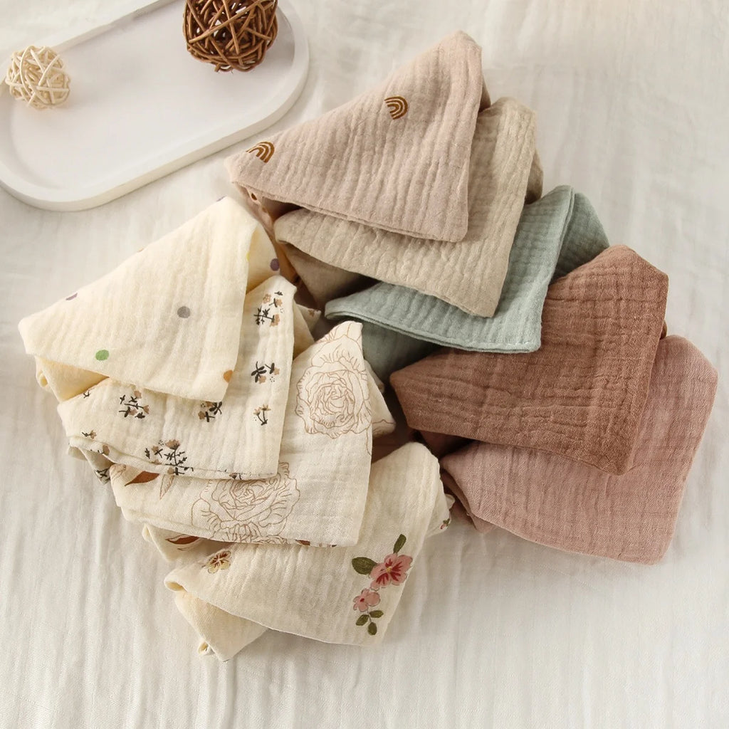 SoftBloom 6-Layer Cotton Baby Washcloth Set™ (5pcs)