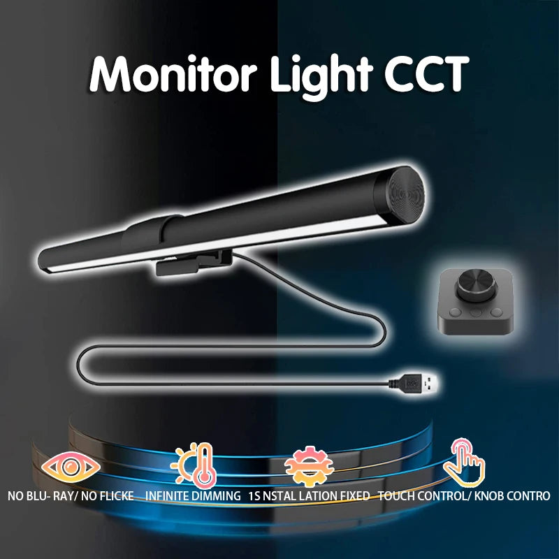 GlowDesk RGB – Smart Monitor Light Bar with Remote Control
