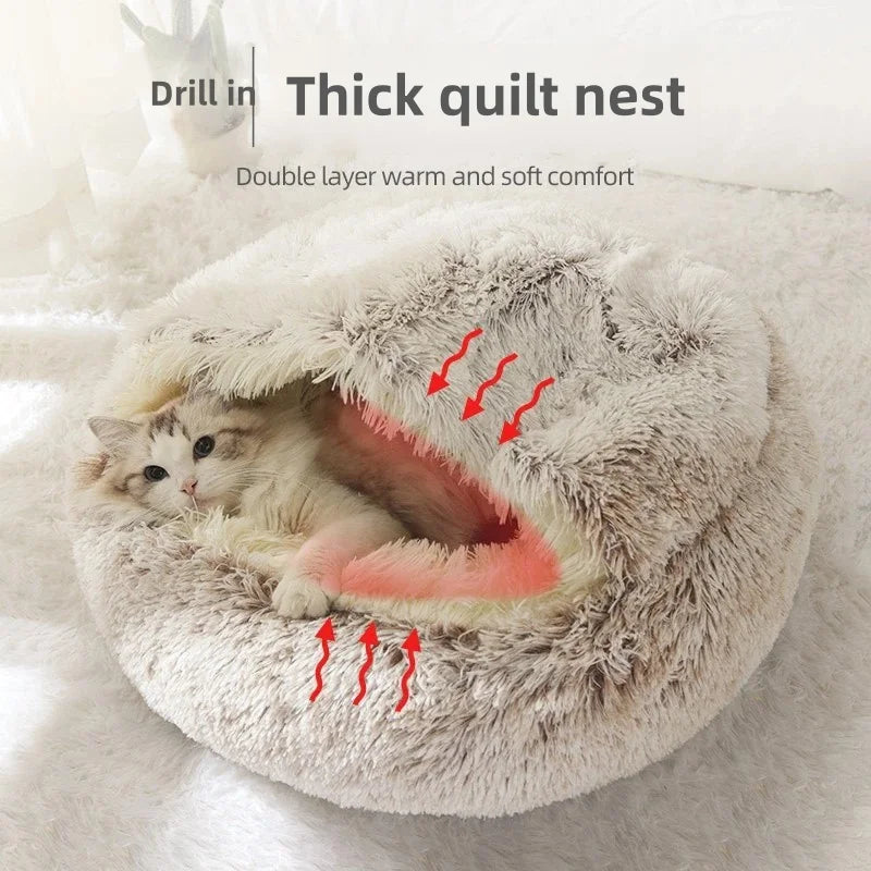 CozyNest Plush – Ultra Warm Calming Pet Bed