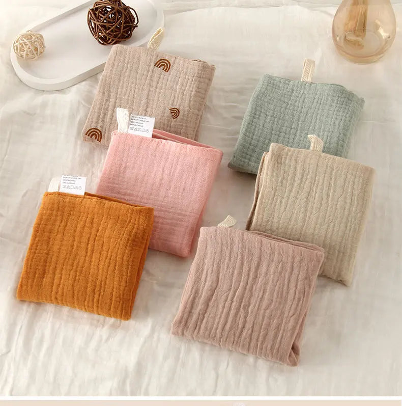 SoftBloom 6-Layer Cotton Baby Washcloth Set™ (5pcs)