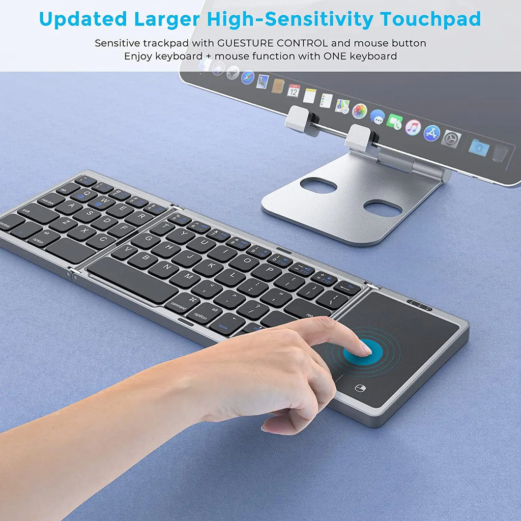 FlexKey Pro – Foldable Bluetooth Keyboard with Touchpad (Bluetooth 5.1)