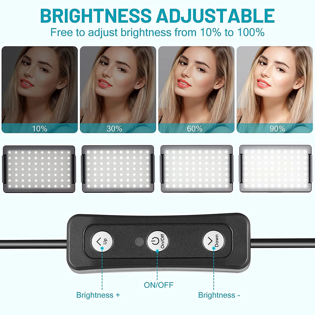 LumiPro Studio – Adjustable LED Video Light Kit with Tripod & Colour Filters