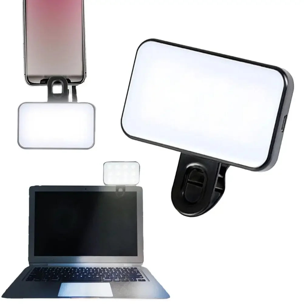 ClipLight Mini – Compact LED Fill Light for Phone & Laptop