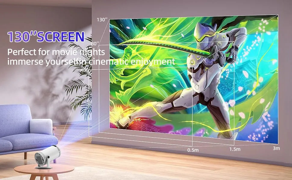 StarBeam Pro – Mini 4K Smart Projector with WiFi 6 & Bluetooth 5.0