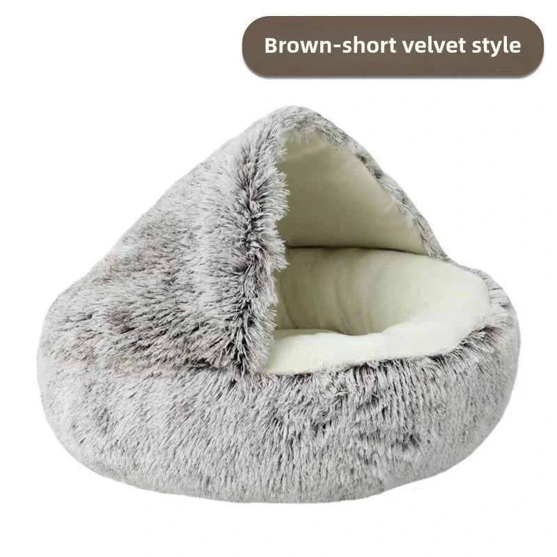 CozyNest Plush – Ultra Warm Calming Pet Bed