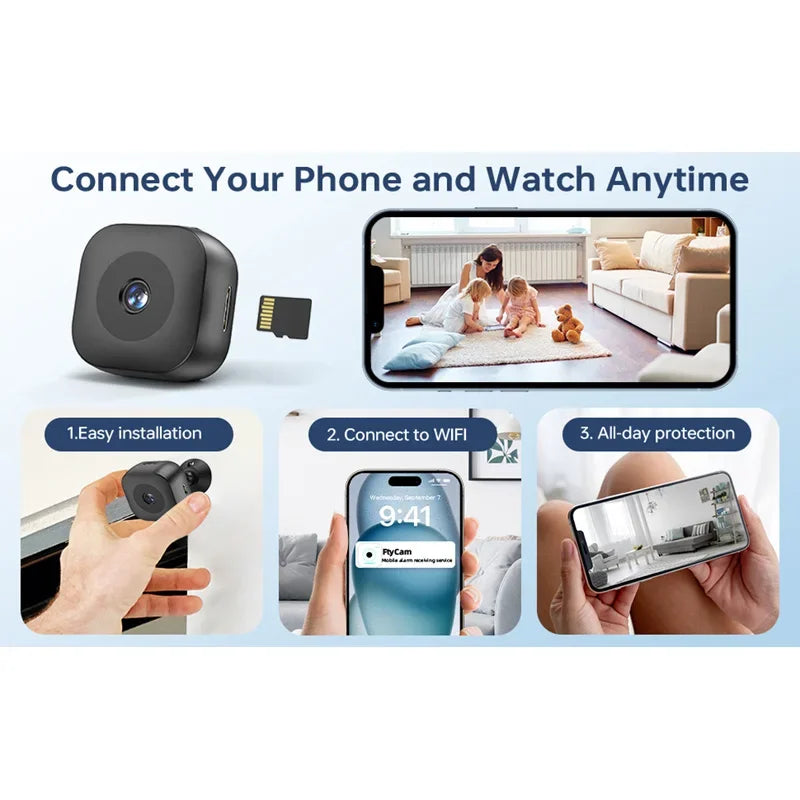 MiniGuard 4K – HD Smart Compact Camera with WiFi & Motion Detection