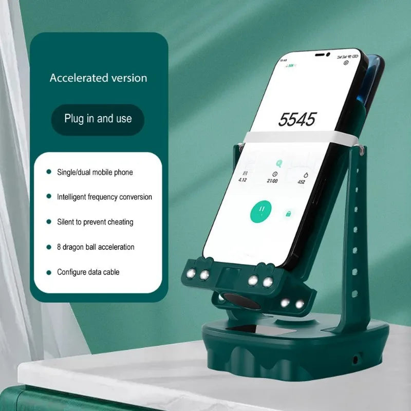 TwinSwing Pro – Anti-Wear Phone Shaking Stand (Dual Device Support)