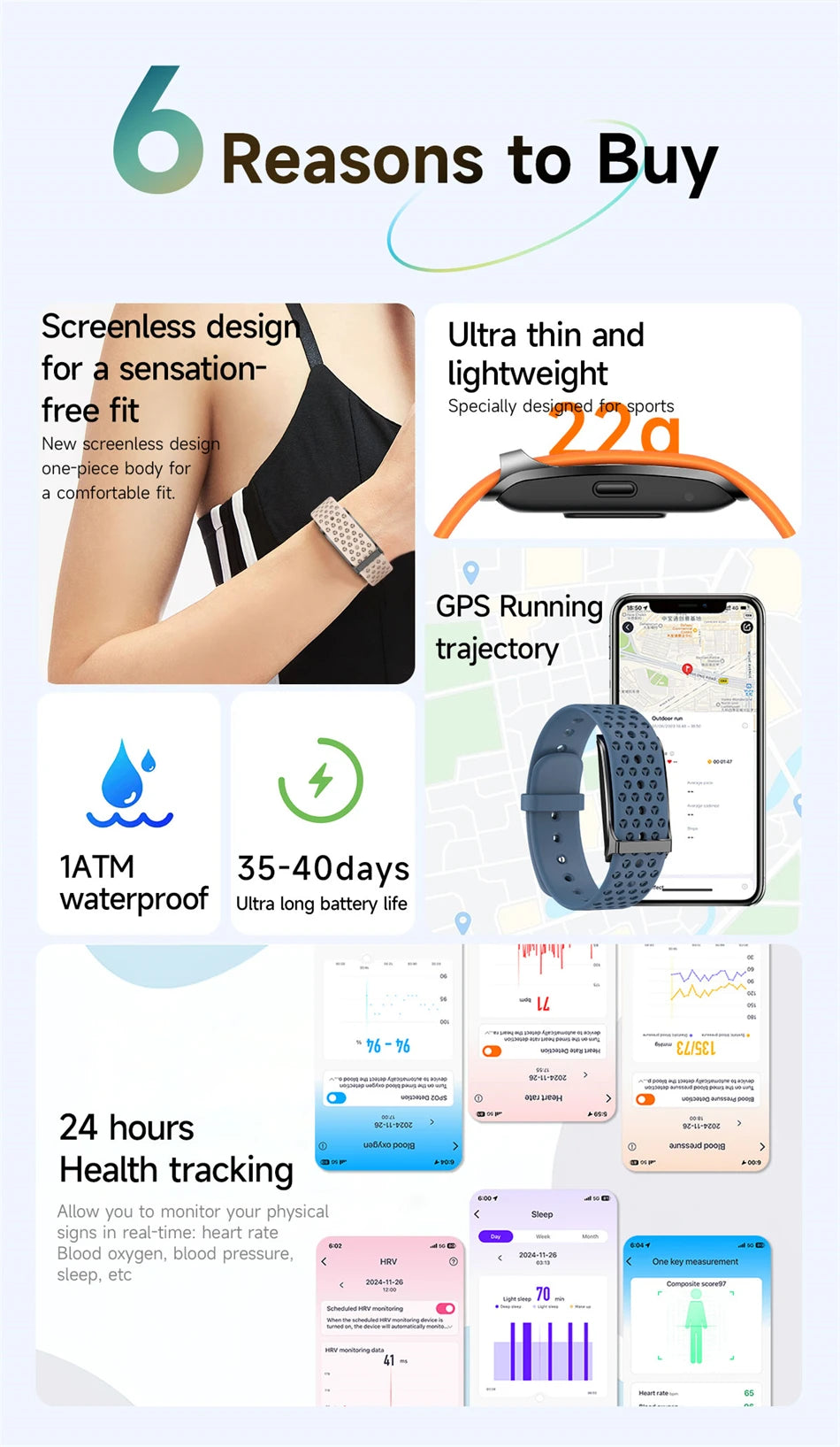 LIGE SmartHealth Pro Fitness Tracker™