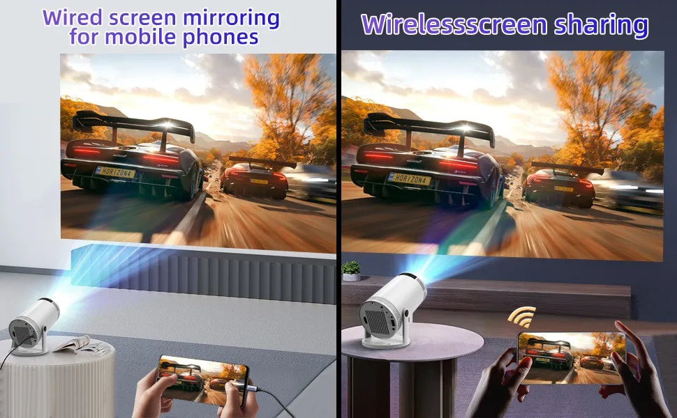 StarBeam Pro – Mini 4K Smart Projector with WiFi 6 & Bluetooth 5.0