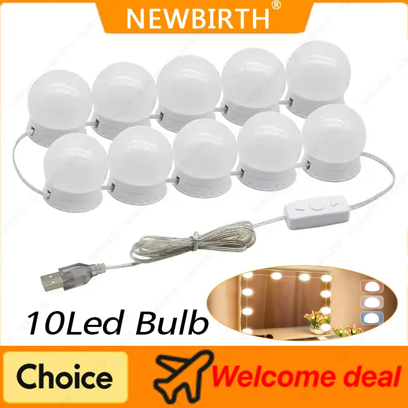 GlowPerfect Vanity LED Light Kit™ – 10 Bulbs