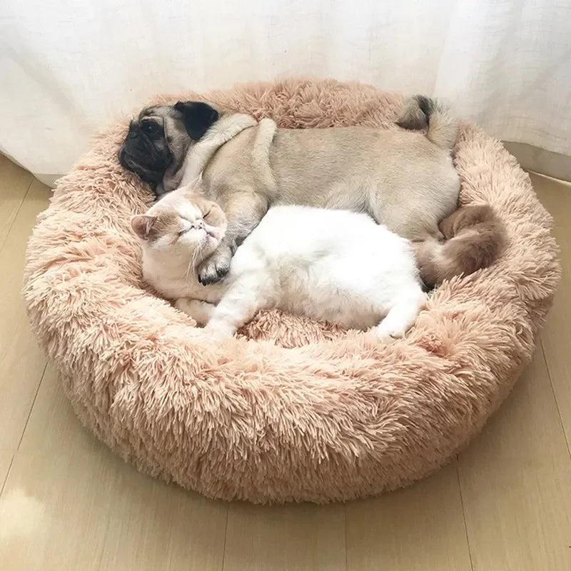 CozyNest Plus – Washable Calming Plush Pet Bed