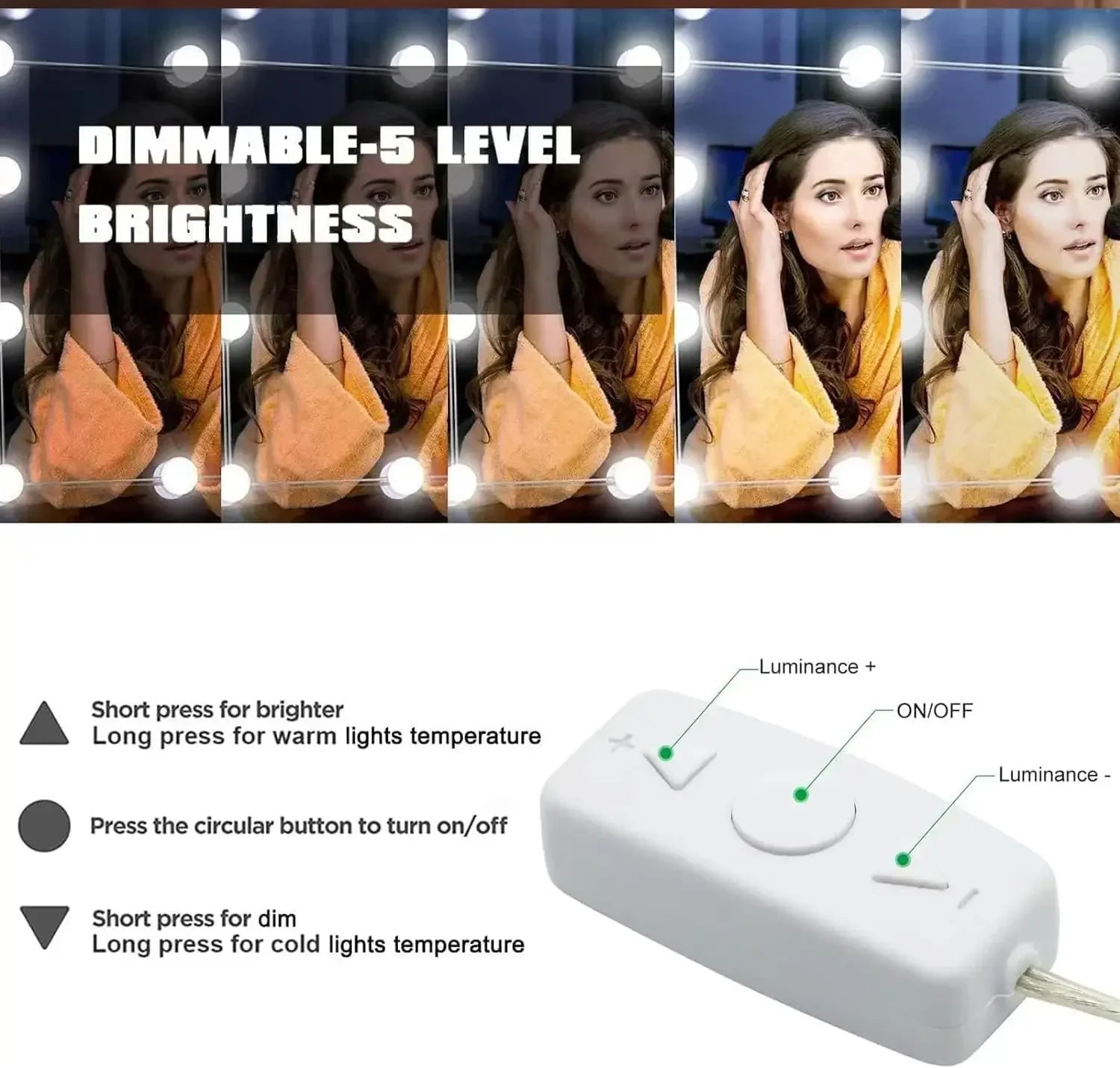 GlowPerfect Vanity LED Light Kit™ – 10 Bulbs