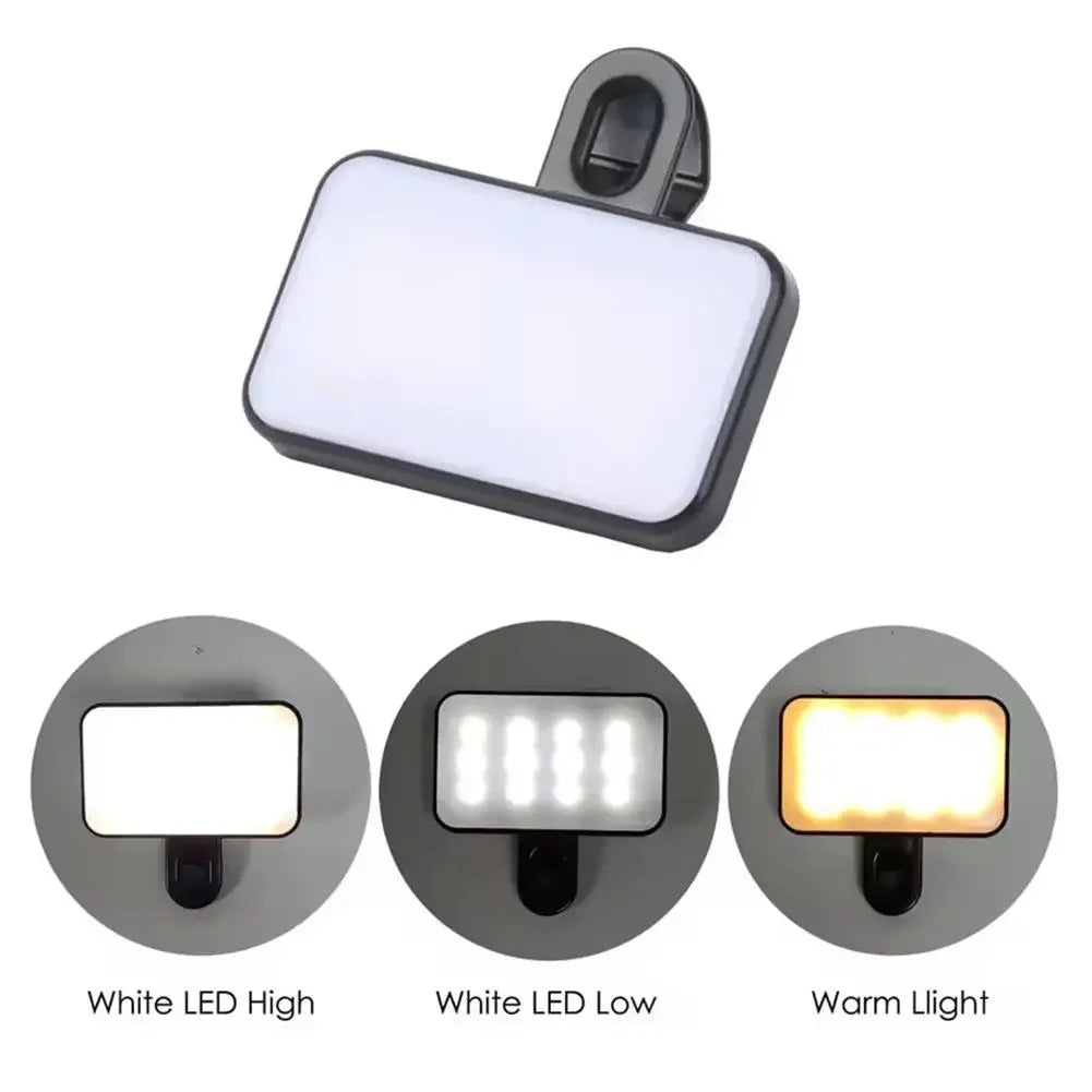 ClipLight Mini – Compact LED Fill Light for Phone & Laptop