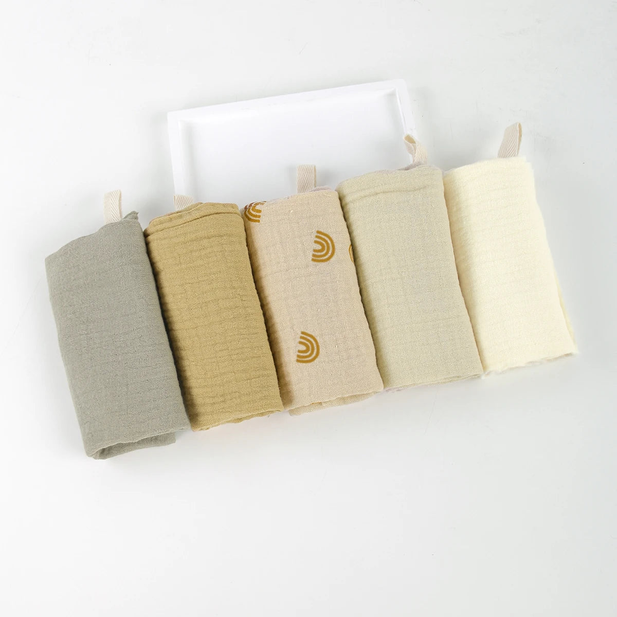 SoftBloom 6-Layer Cotton Baby Washcloth Set™ (5pcs)