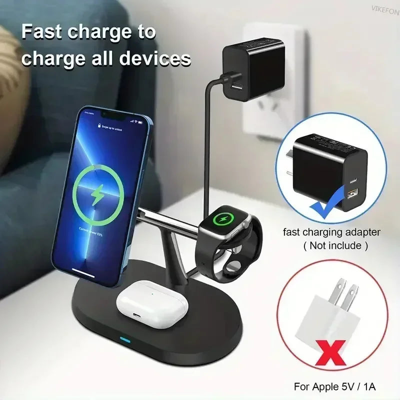 MagCharge Pro – 3 in 1 Magnetic Wireless Charging Stand