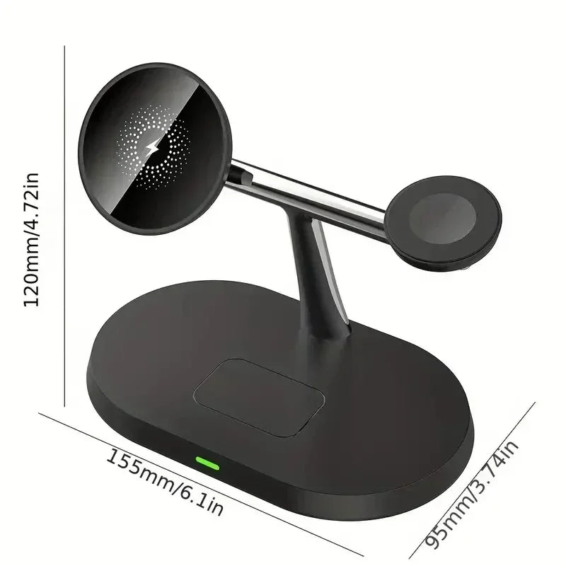 MagCharge Pro – 3 in 1 Magnetic Wireless Charging Stand