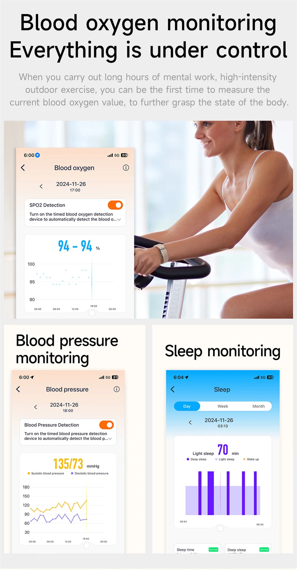 LIGE SmartHealth Pro Fitness Tracker™
