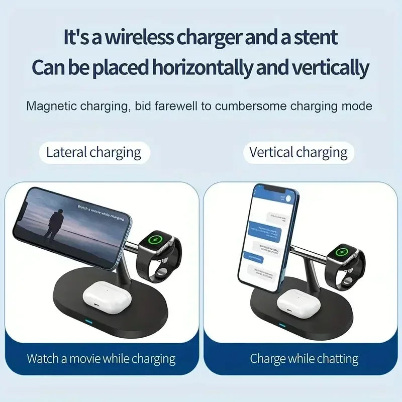 MagCharge Pro – 3 in 1 Magnetic Wireless Charging Stand