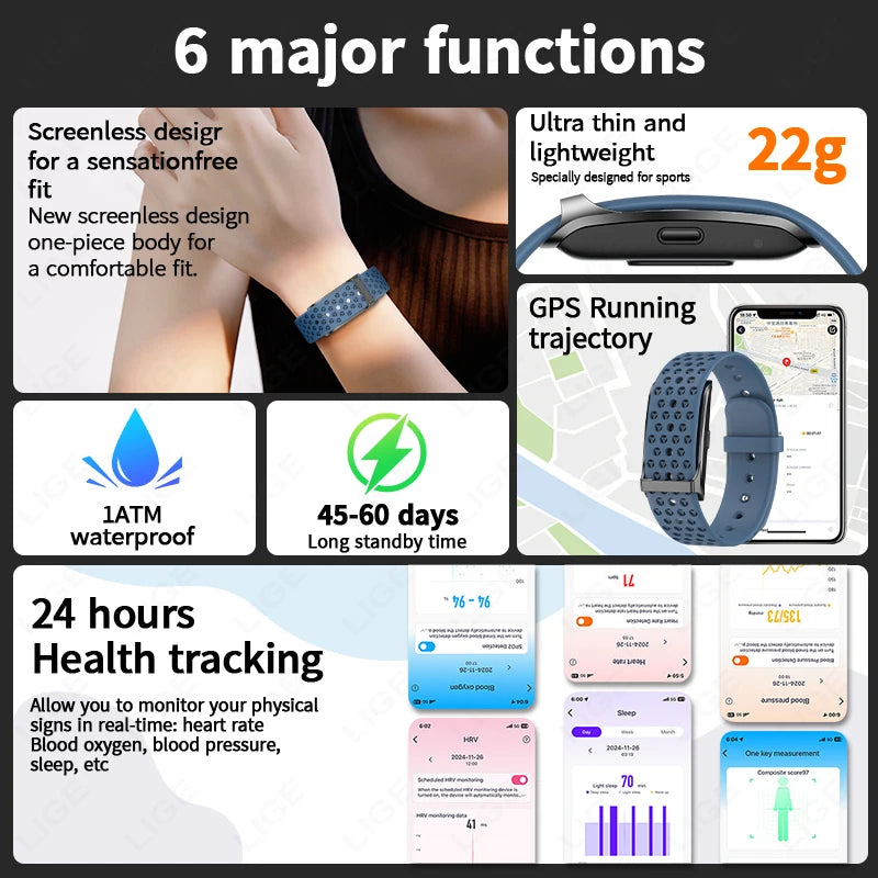 LIGE SmartHealth Pro Fitness Tracker™