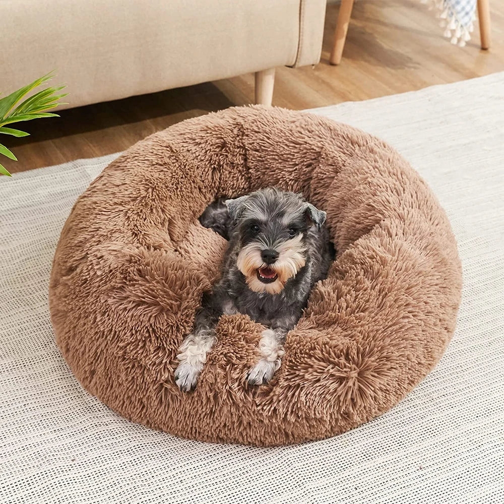 CozyNest Plus – Washable Calming Plush Pet Bed