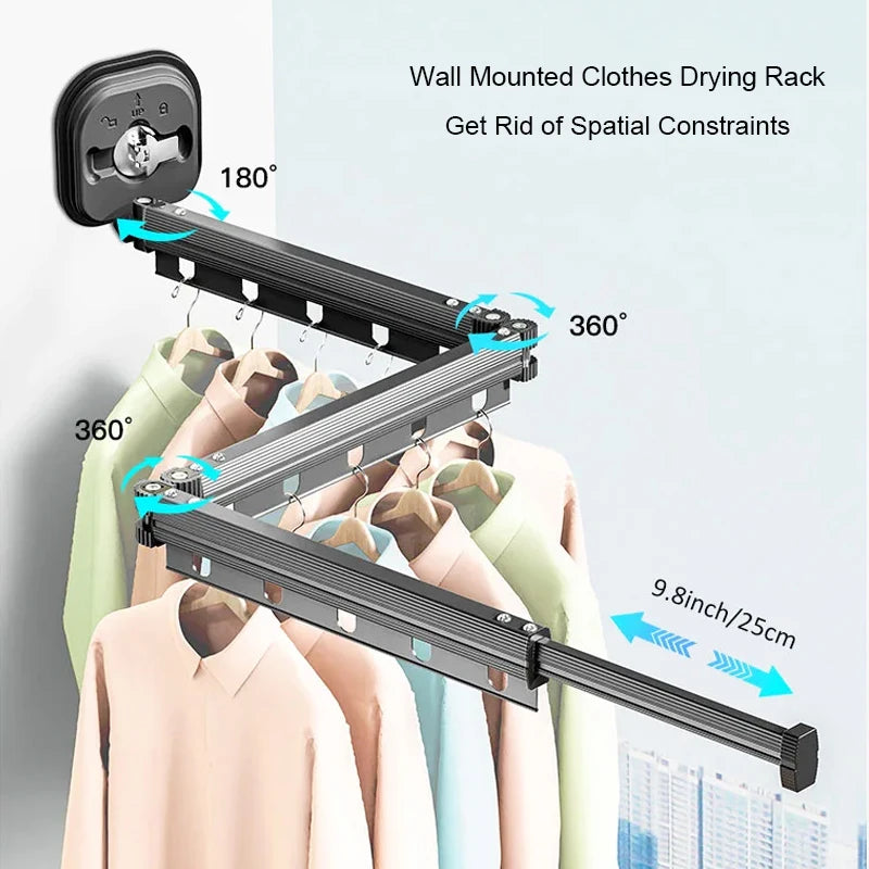 FlexHang 180°/360° Rotating Folding Clothes Rack™