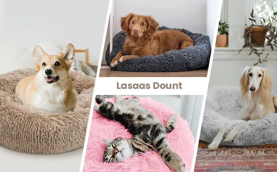 CozyNest Plus – Washable Calming Plush Pet Bed