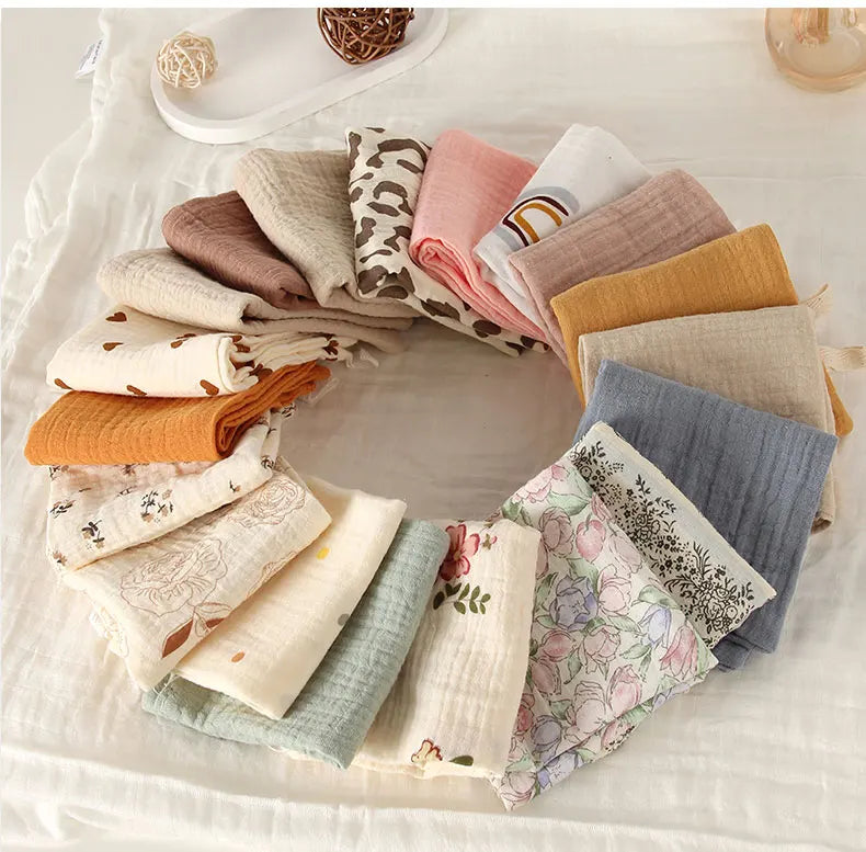 SoftBloom 6-Layer Cotton Baby Washcloth Set™ (5pcs)