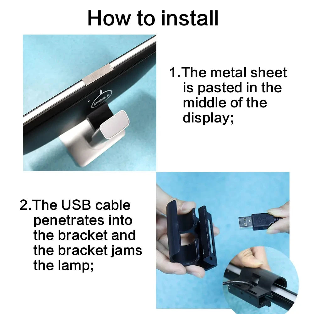 GlowDesk RGB – Smart Monitor Light Bar with Remote Control