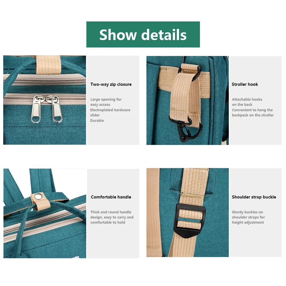 BabyNest 3-in-1 Foldable Crib Backpack™