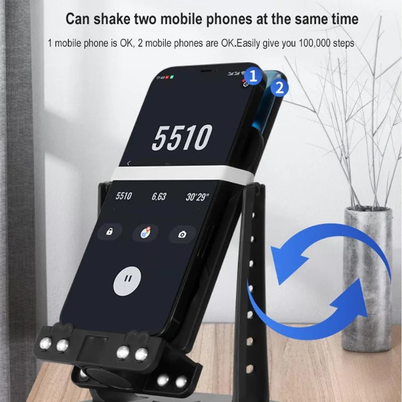 TwinSwing Pro – Anti-Wear Phone Shaking Stand (Dual Device Support)