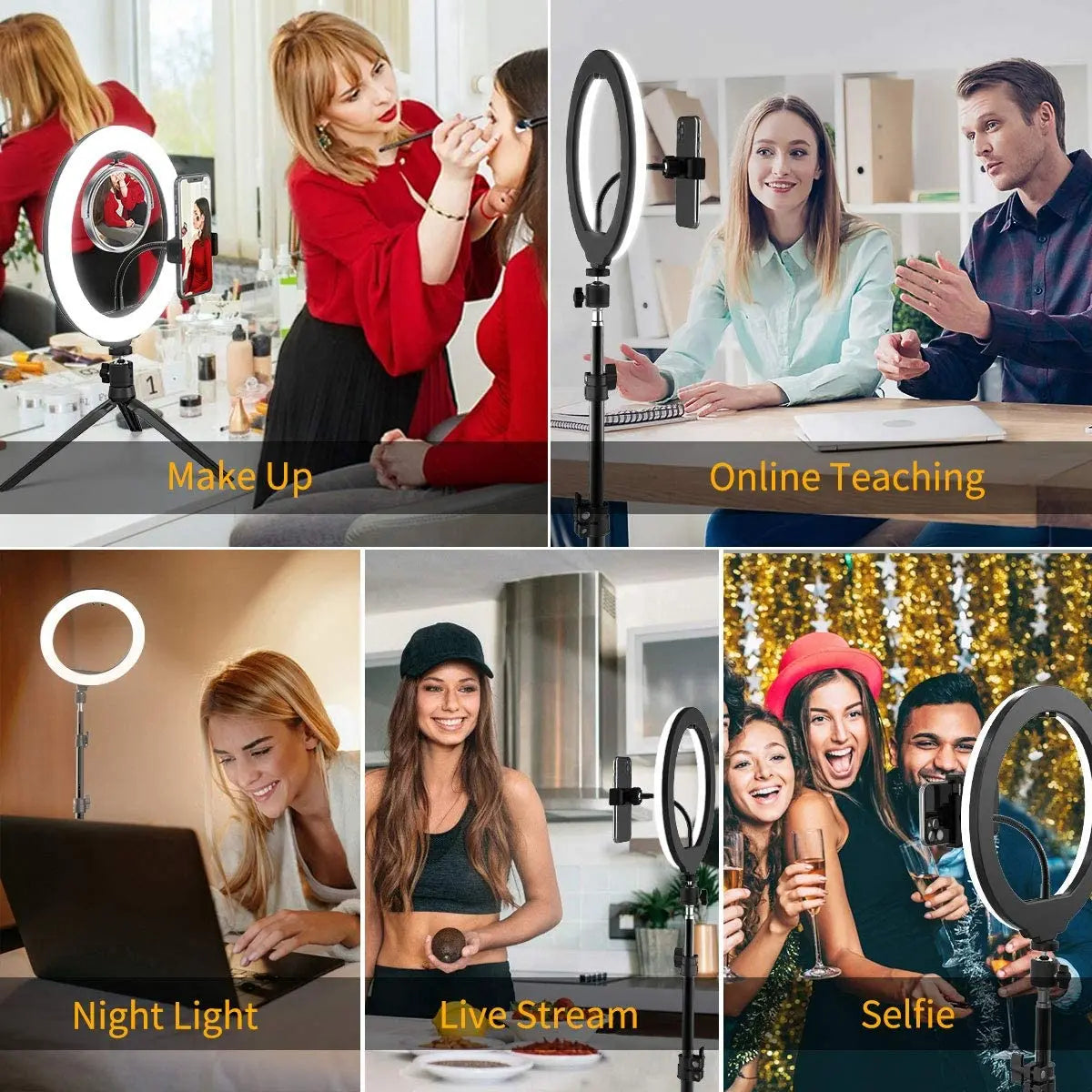 GlowRing Pro – LED Ring Light with Tripod & Remote Control