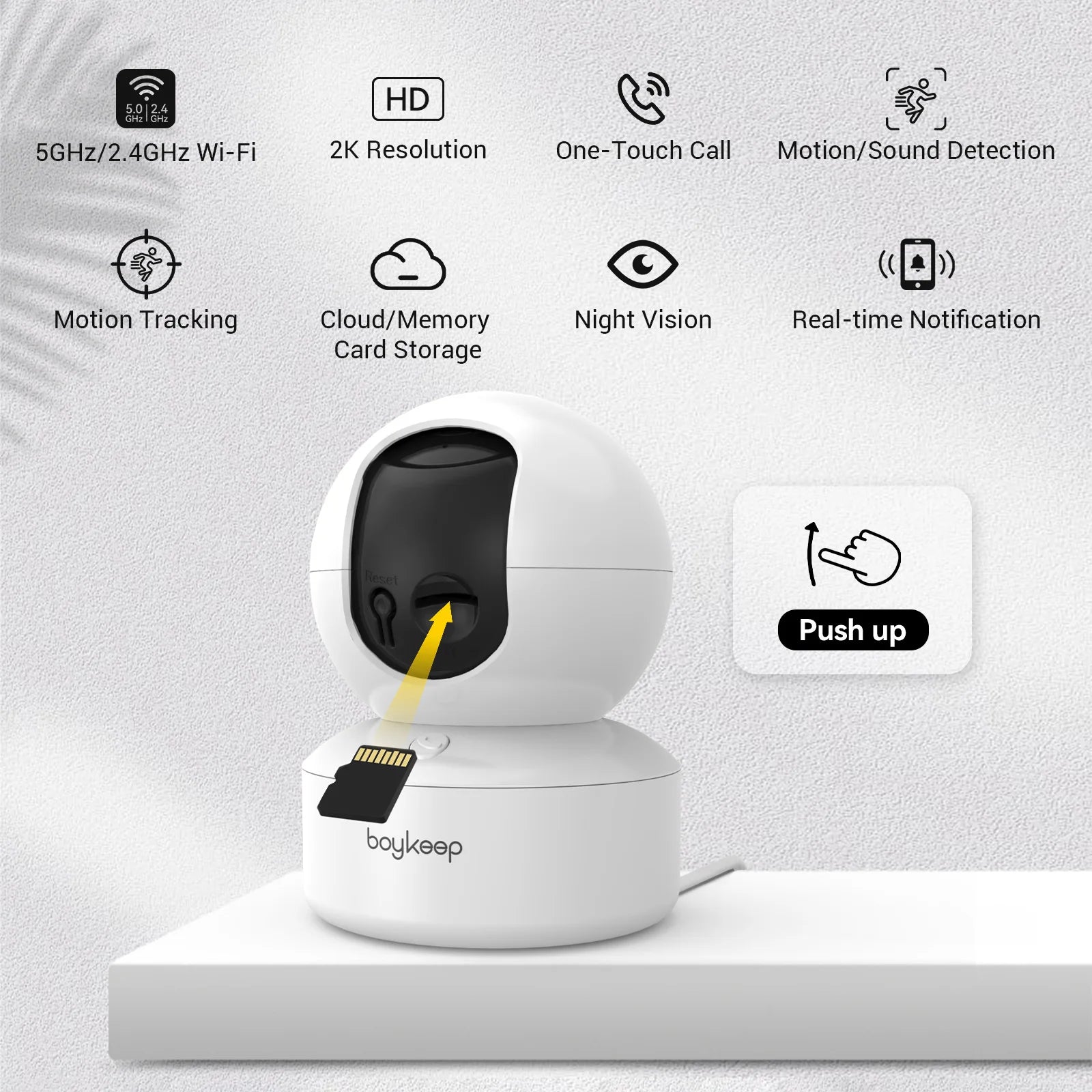 HomeGuard Ultra – Smart WiFi Security Camera (3MP Ultra HD)