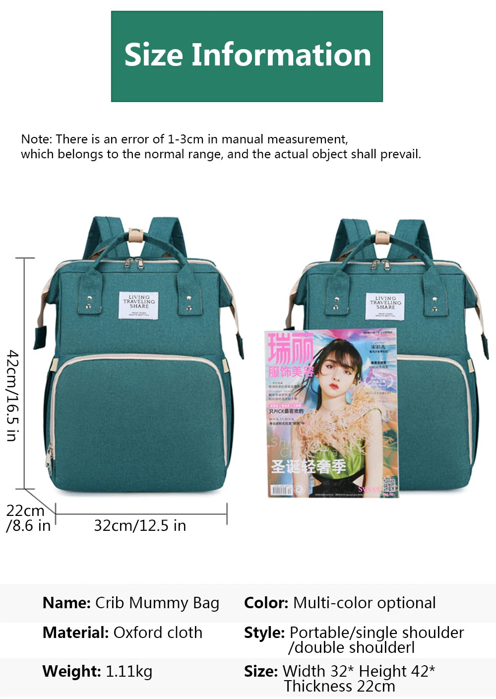 BabyNest 3-in-1 Foldable Crib Backpack™