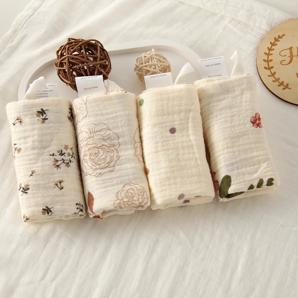 SoftBloom 6-Layer Cotton Baby Washcloth Set™ (5pcs)
