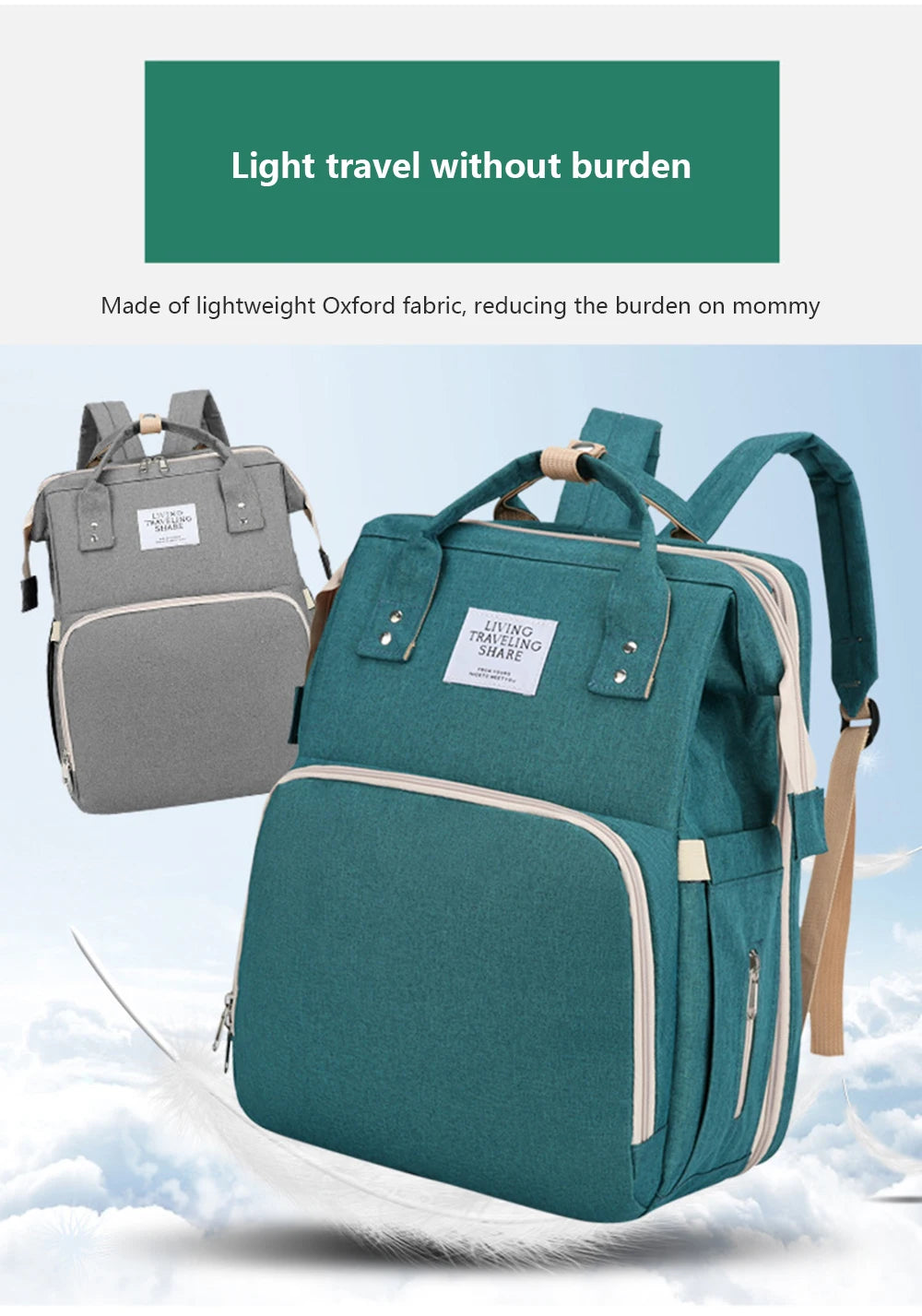 BabyNest 3-in-1 Foldable Crib Backpack™