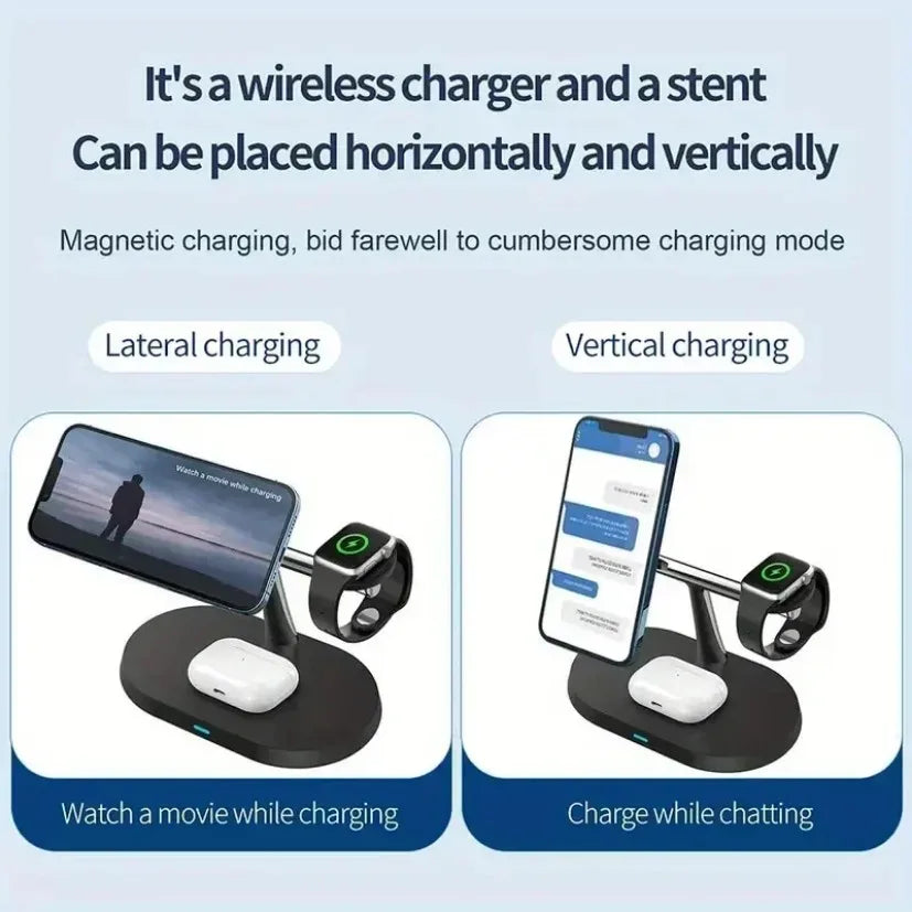 MagCharge Pro – 3 in 1 Magnetic Wireless Charging Stand