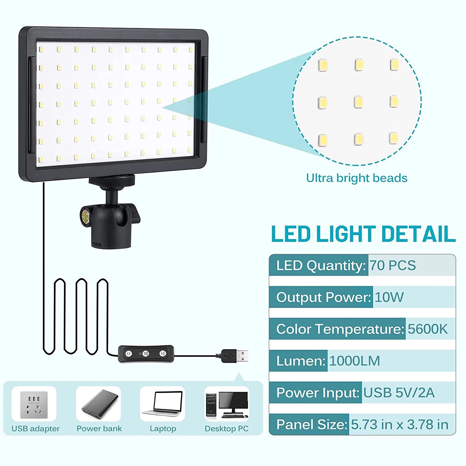 LumiPro Studio – Adjustable LED Video Light Kit with Tripod & Colour Filters