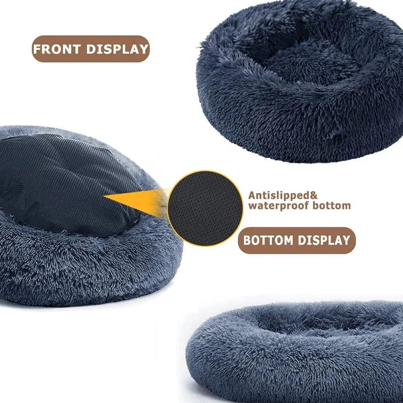 CozyNest Plus – Washable Calming Plush Pet Bed