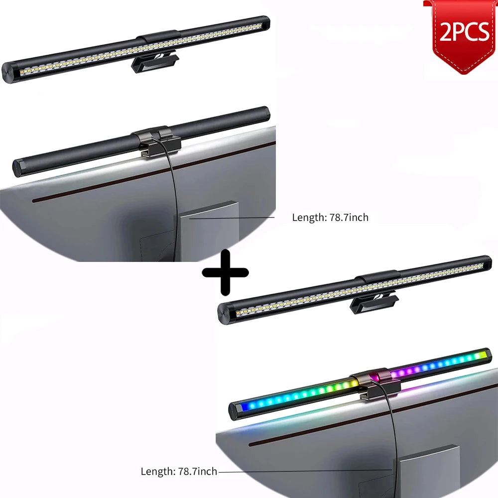 GlowDesk RGB – Smart Monitor Light Bar with Remote Control