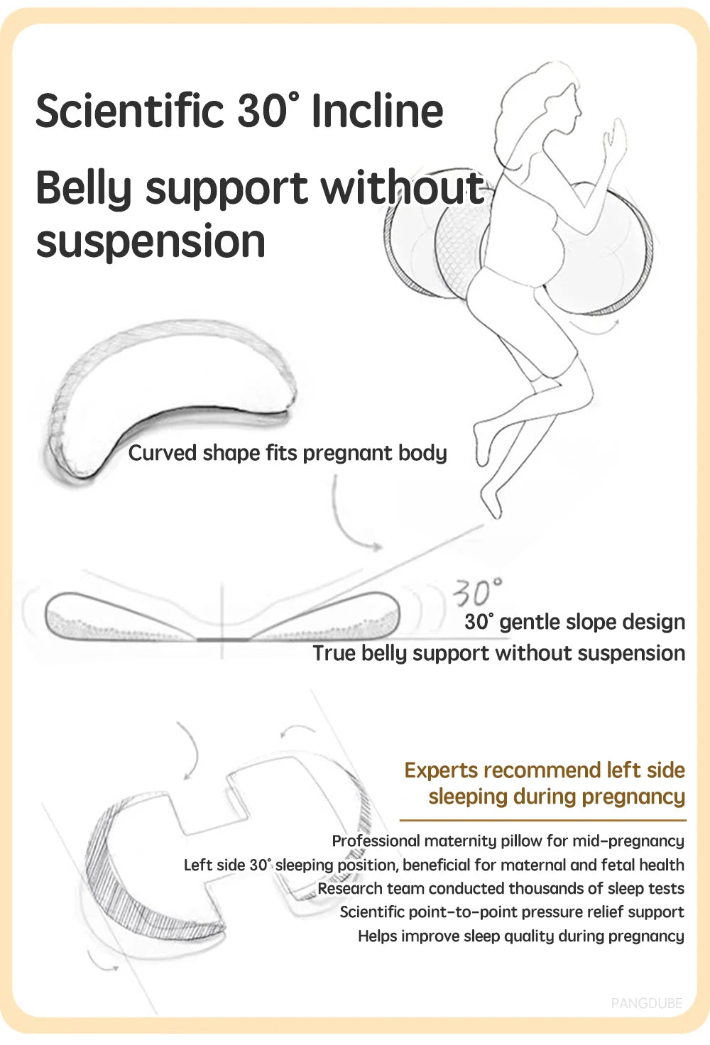 PregnaRest 30° Belly Support Sleep Pillow™