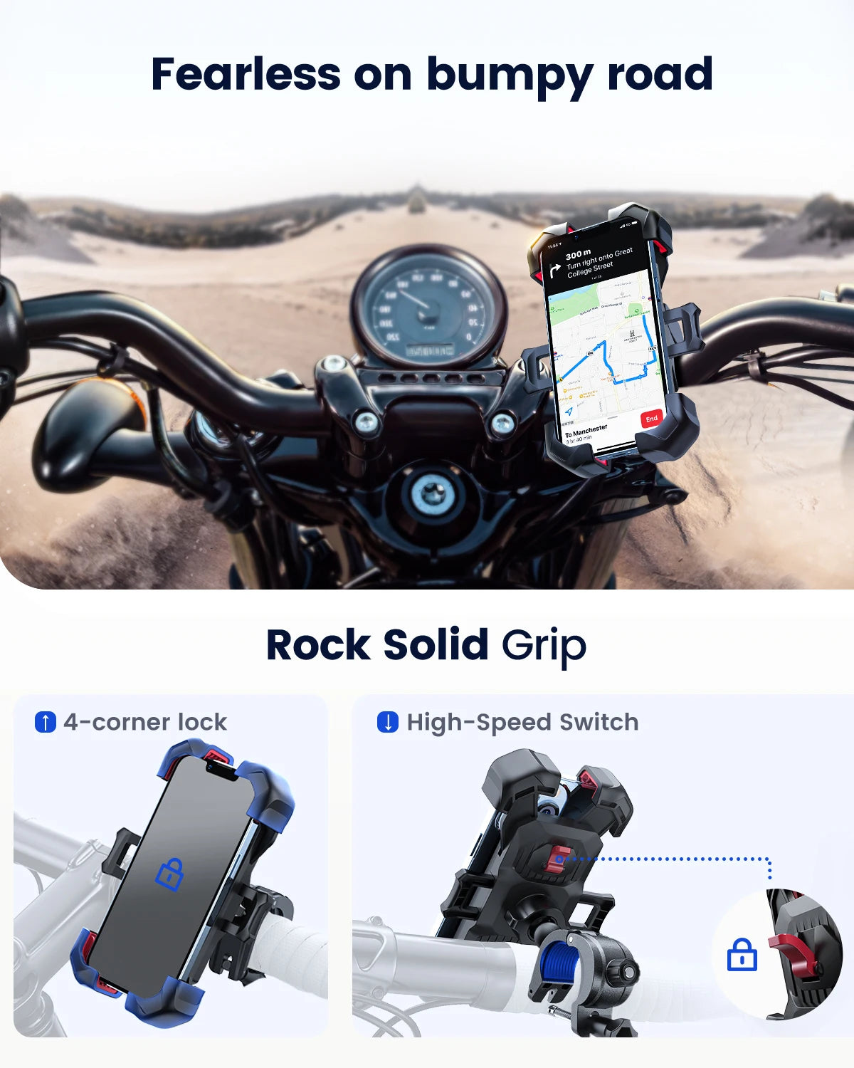 RoadGrip Pro Motorcycle Phone Holder™