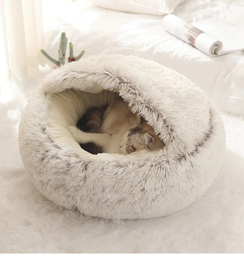 CozyNest Plush – Ultra Warm Calming Pet Bed