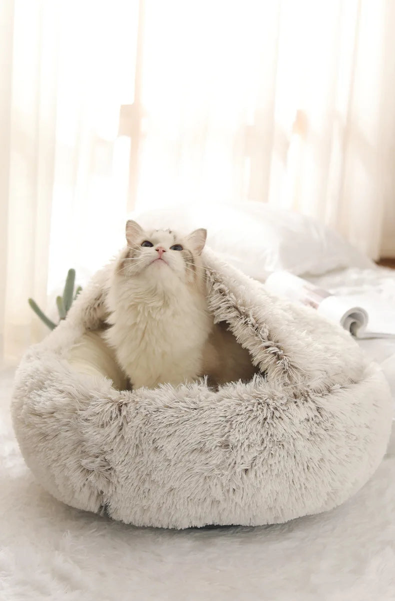 CozyNest Plush – Ultra Warm Calming Pet Bed